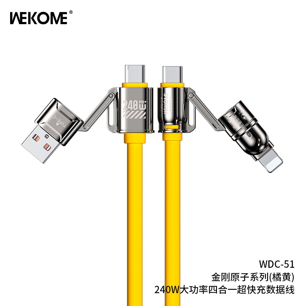 WK WDC-51 Fast Charging Data Cable – Durable 1M USB Cable