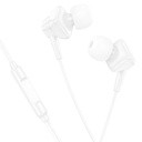hoco M113 Clear AUX Universal Digital Earphones with Mic — White