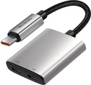 Mcdodo CA-5570 Dual USB-C Audio Adapter with 60W PD Charging