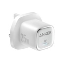 شاحن أنكر 25 واط USB-C – أبيض